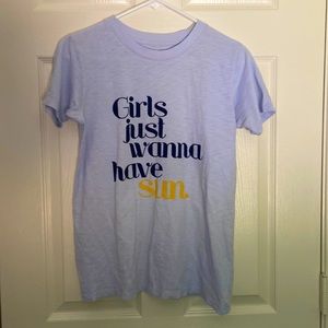 J Crew, XS, soft tee, light blue